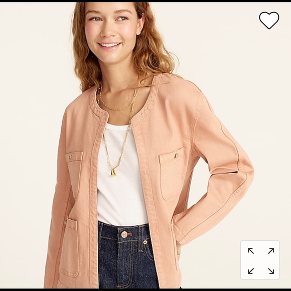 EUC J. Crew Simone relaxed garment-dyed jacket in Luxury Camel sz M - Picture 2 of 7